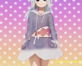 noVR mmd Gura Dance 3d hololive Hentai