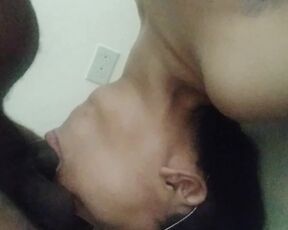 Sexy ebony loves getting throatfucked pt. 2